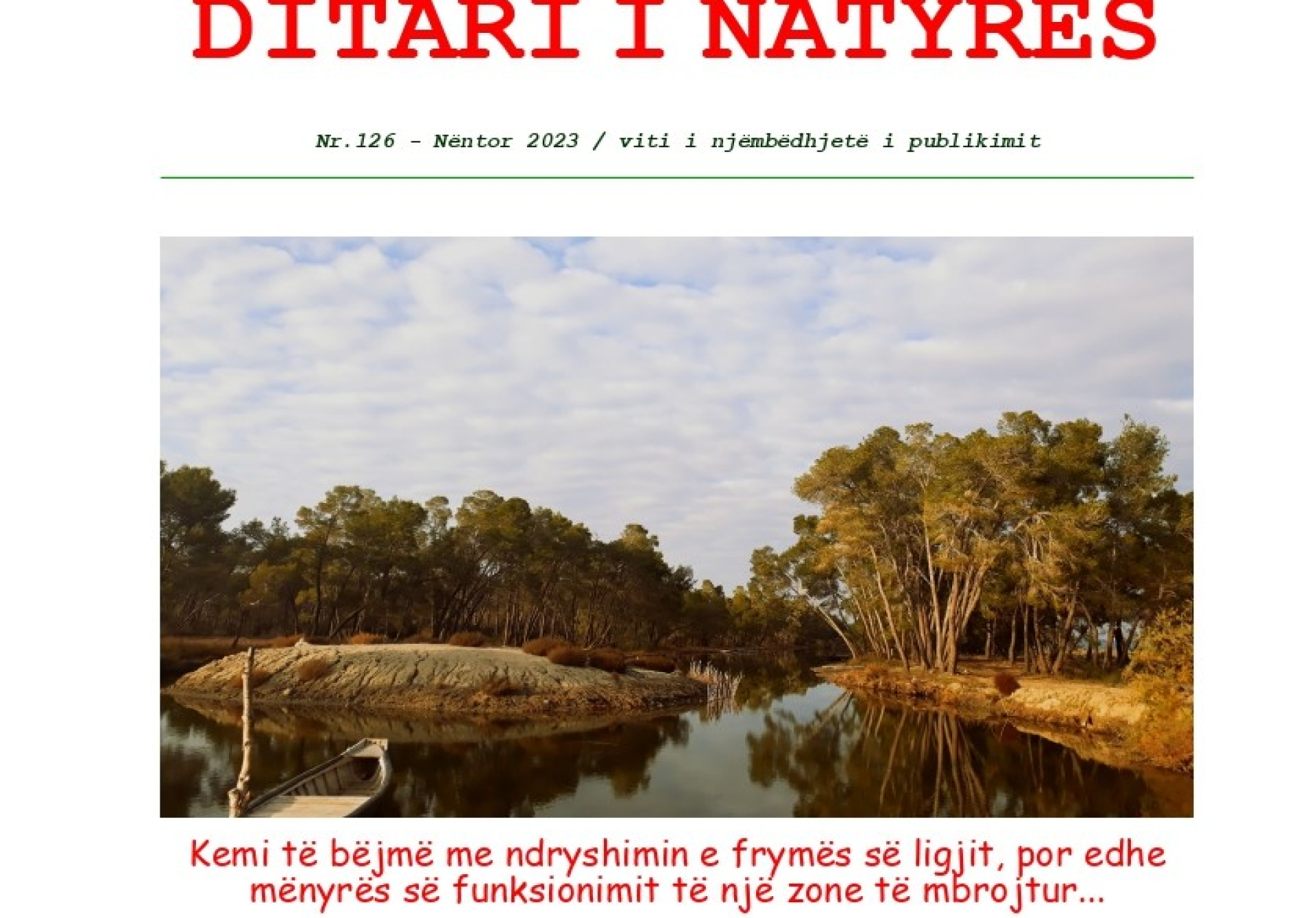 Ditari Natyrës nr.126 - Nëntor 2023